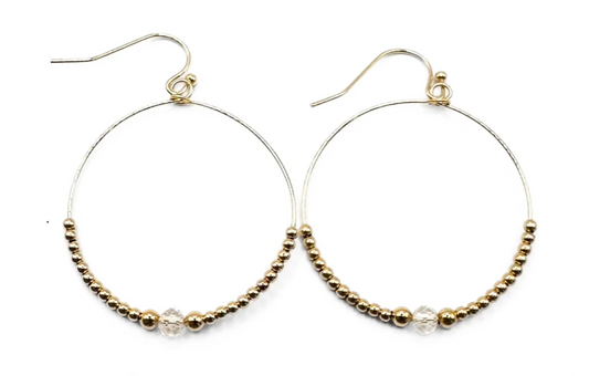Erin Gray Crystal Collection Beaded Hoop