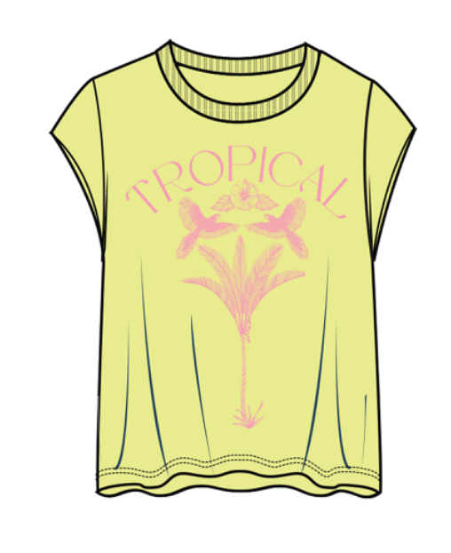 P.J. Salvage S/S Tee Electric Summer