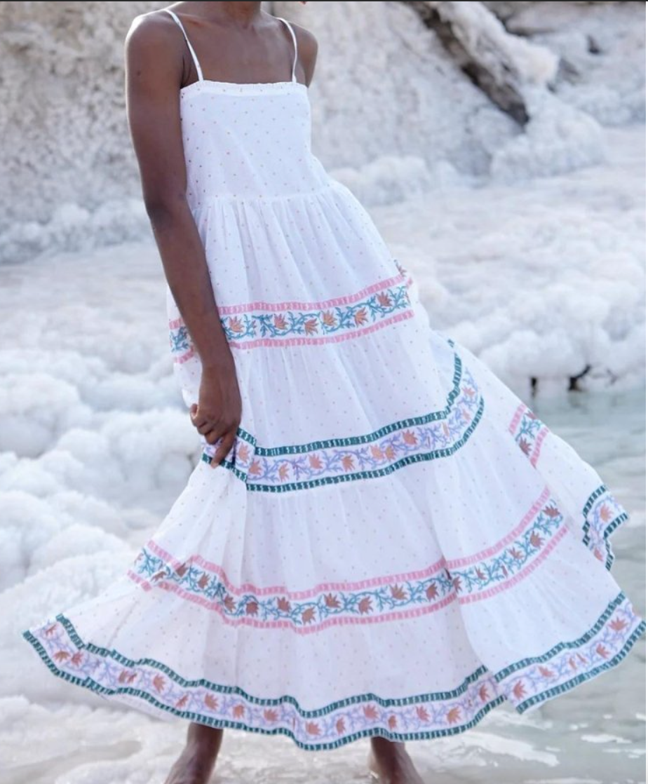 Oliphant Smocked Back Maxi