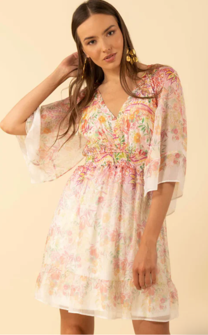 Hale Bob Baylee Chiffon Dress