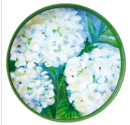 Rock Flower Paper Round Tray
