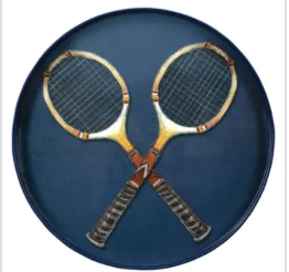 Rock Flower Paper Round Tray