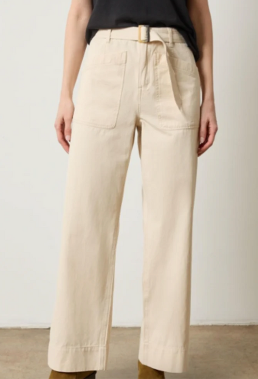 Lilla P Slant Pocket Twill Pant
