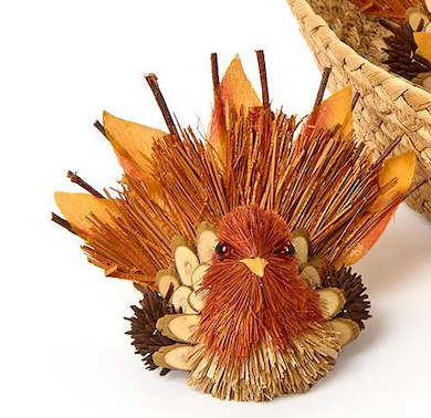 Two's Company Turkey Decor/Place Card Holder
