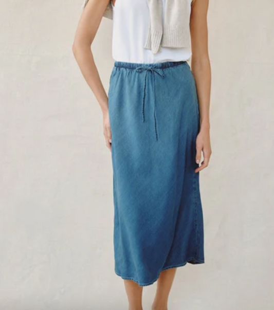 Bella Dahl Bias Skirt with Tie