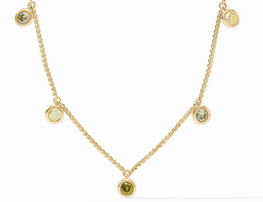 Julie Vos Rainbow Delicate Charm Necklace