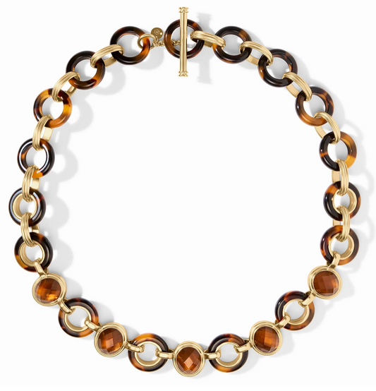Julie Vos Carnaby Gold & Acrylic Stone Necklace