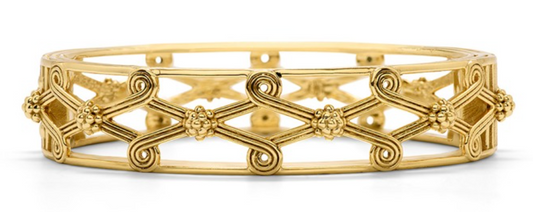 Capucine De Wulf Monique Lattice Hinged Bangle