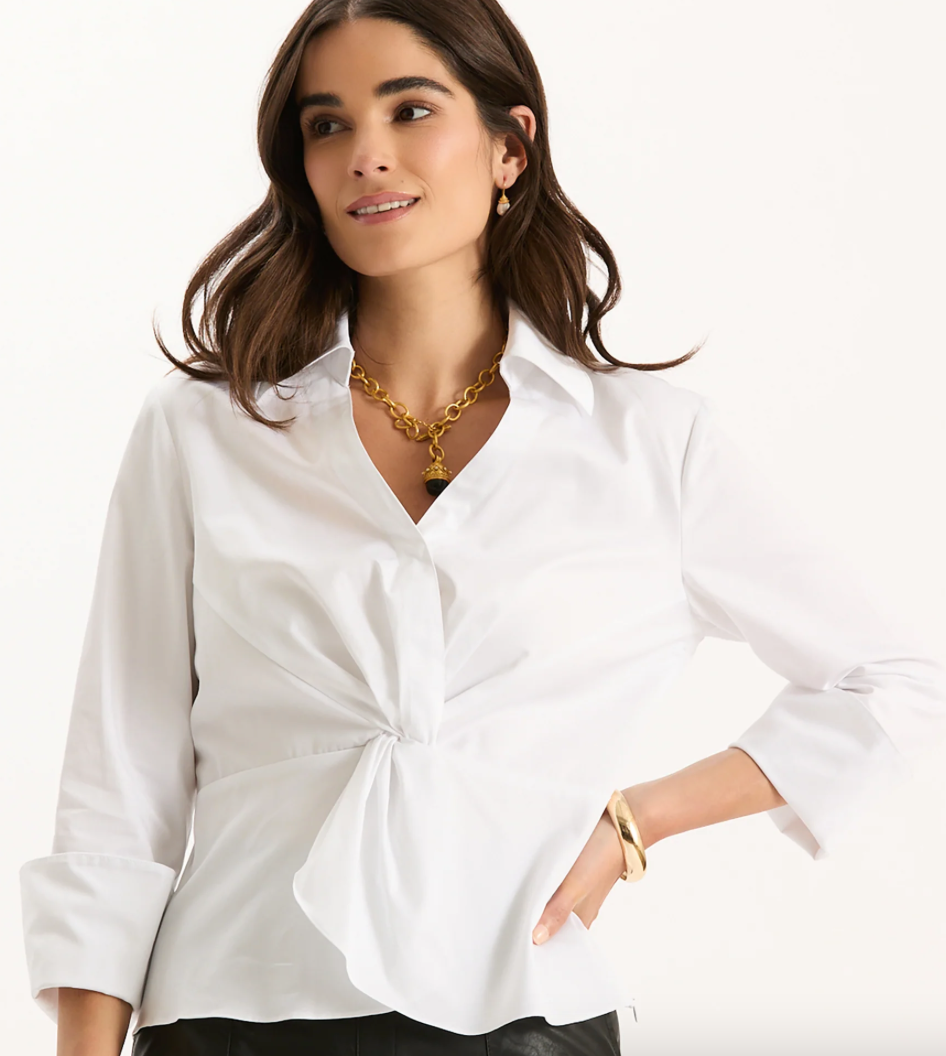 Tyler Boe Paige Twisted Front Blouse
