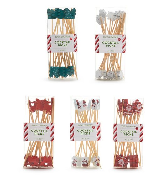 Two's Company Cocktail Picks Set/20