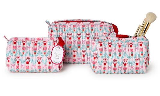 Two's Company Jersey Nutcracker Zipper Bag