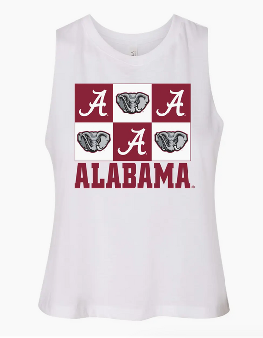 Capri Designs Gridiron Racerback Crop Tank