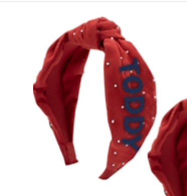 Capri Designs Collegiate Beaded Top Knot Headband