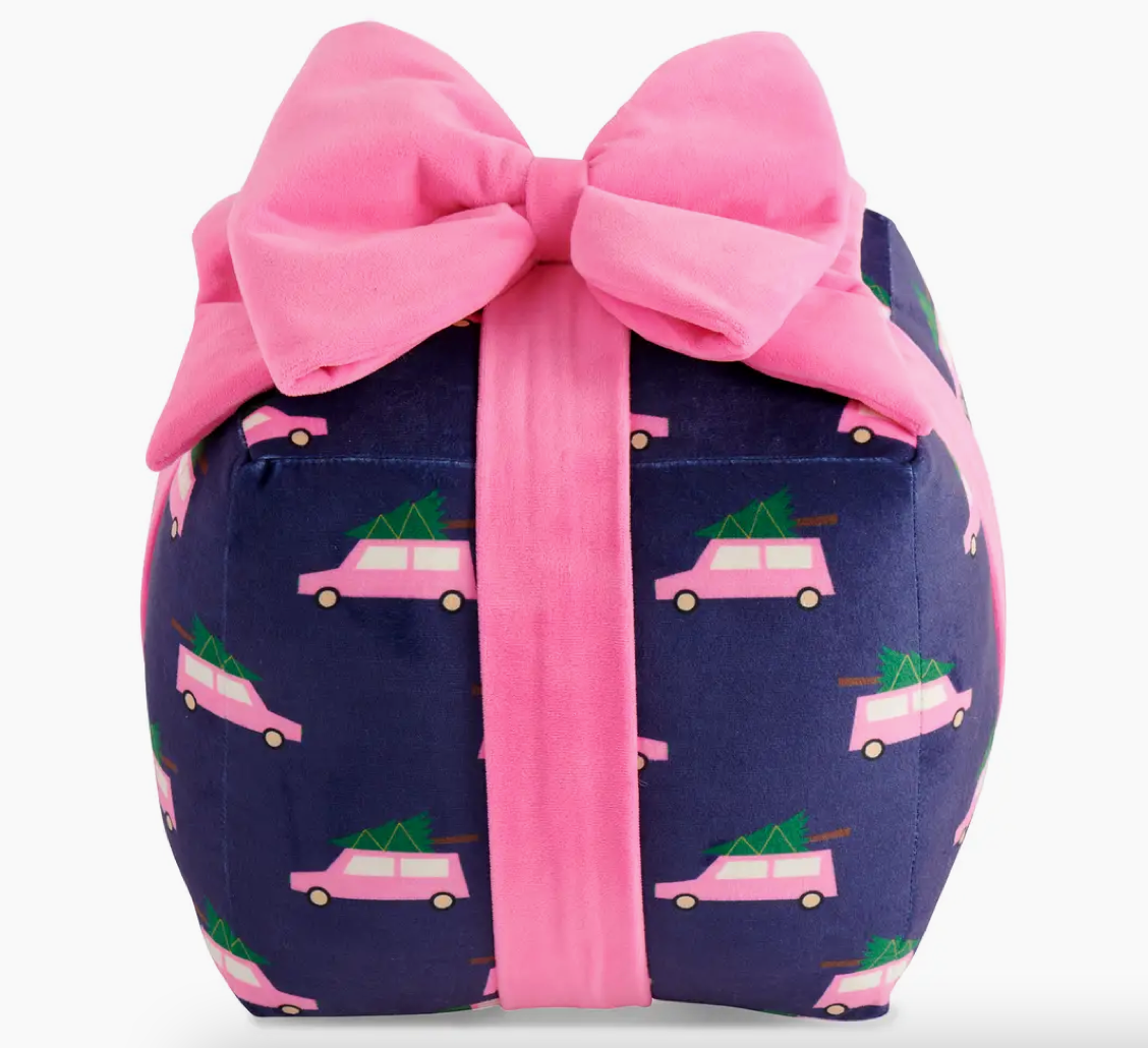 Shiraleah Retro Car Gift Box Pillow
