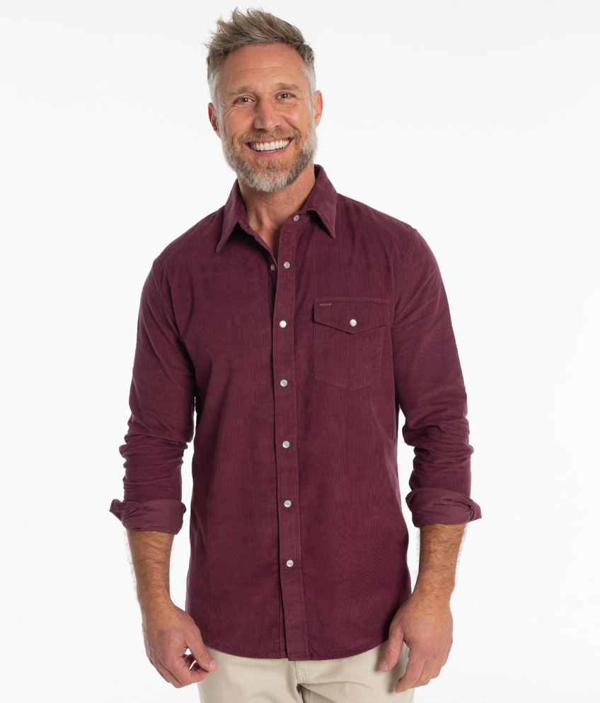 Criquet Corduroy Pearl Snap Button Down