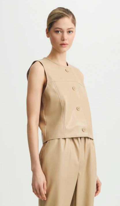 Melissa Nepton France Vegan Leather Vest