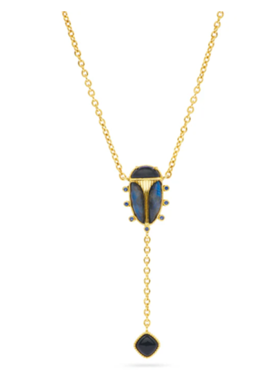 Capucine de Wulf Scarab Lariat Necklace