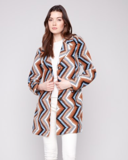 Charlie B Long Crochet Coat