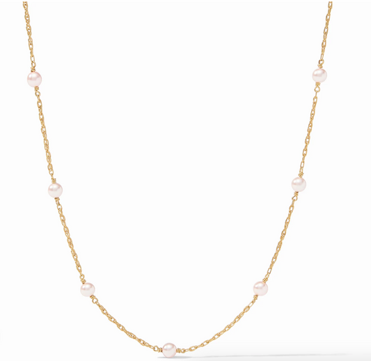 Julie Vos The Pink Delicate Station Necklace