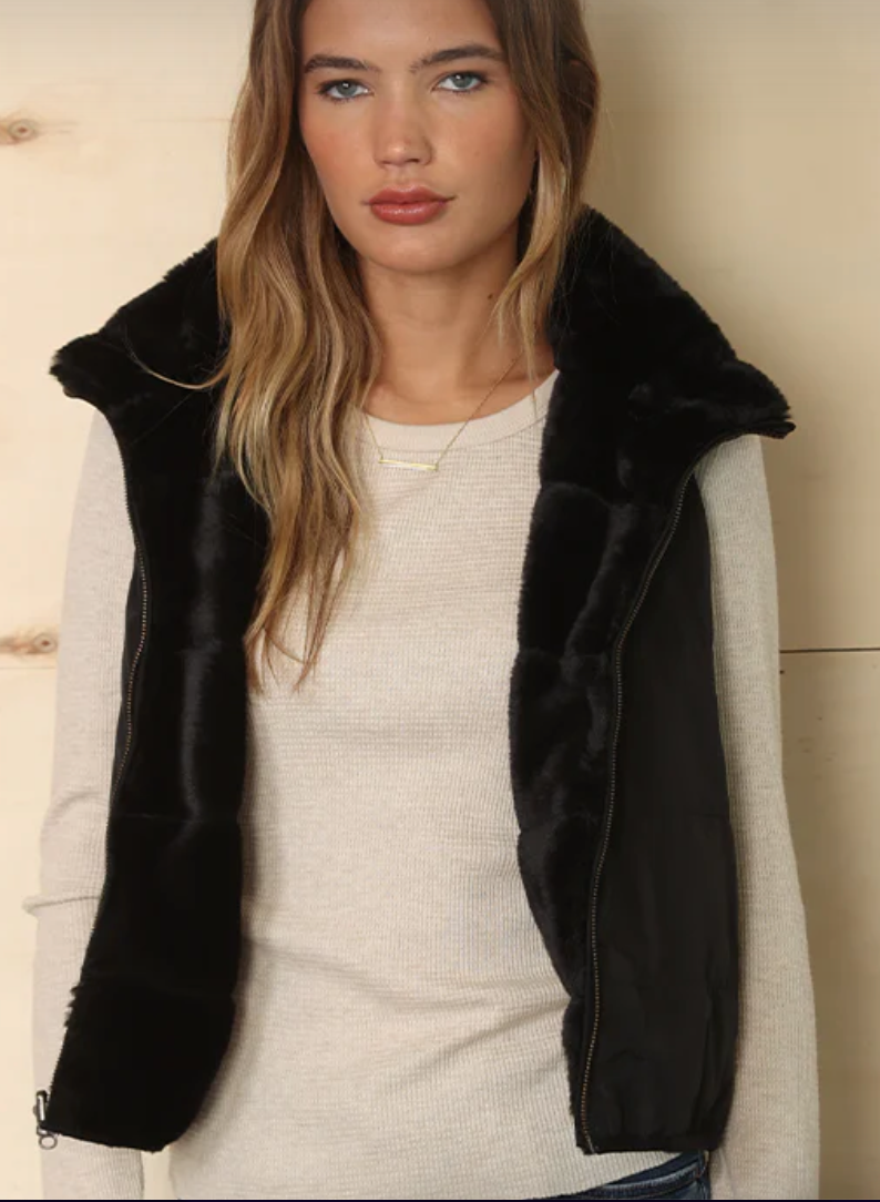 Dylan Classic Fur Vest Reversible