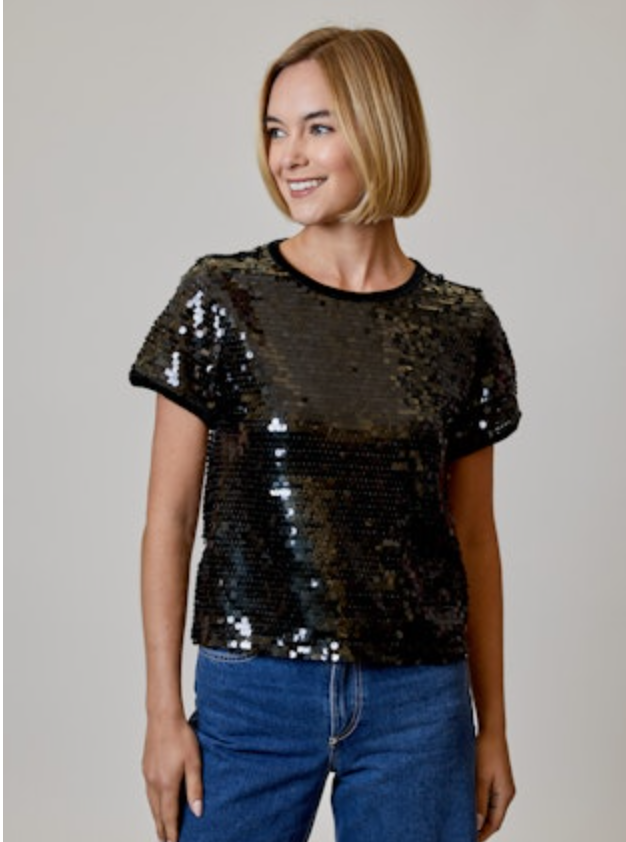 Design History Sequin SS Tee