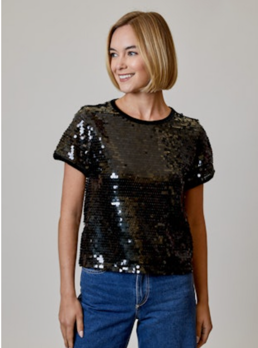 Design History Sequin SS Tee
