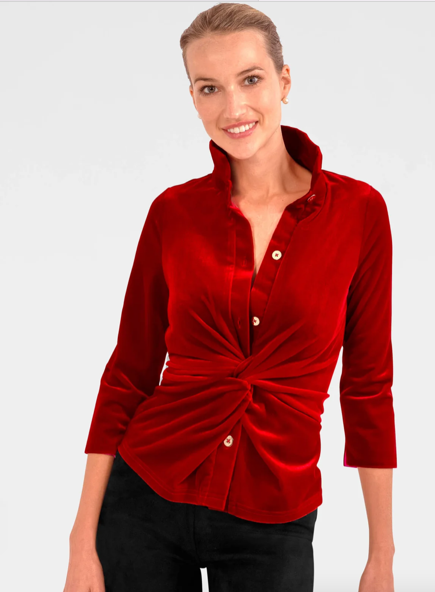 Gretchen Scott Twist & Shout Top