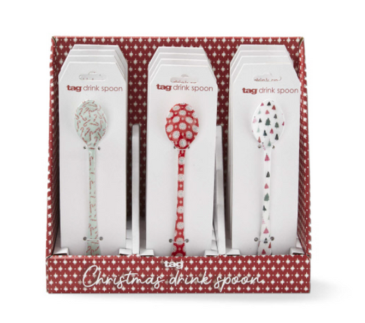Tag Christmas Drink Spoon