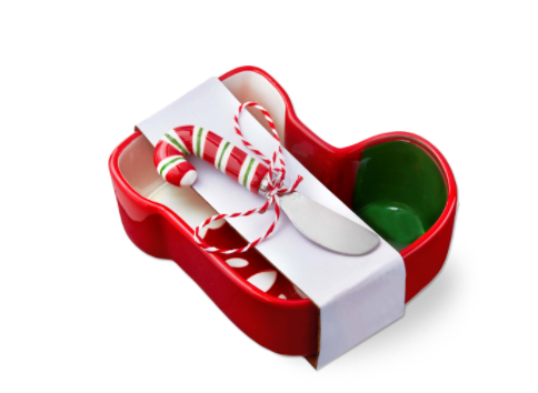 Tag Stocking Bowl w Spreader Set
