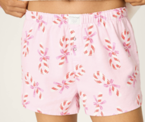 P.J. Salvage Candy Cane Shorts