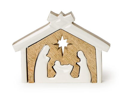 Two's Company Wood Nativity