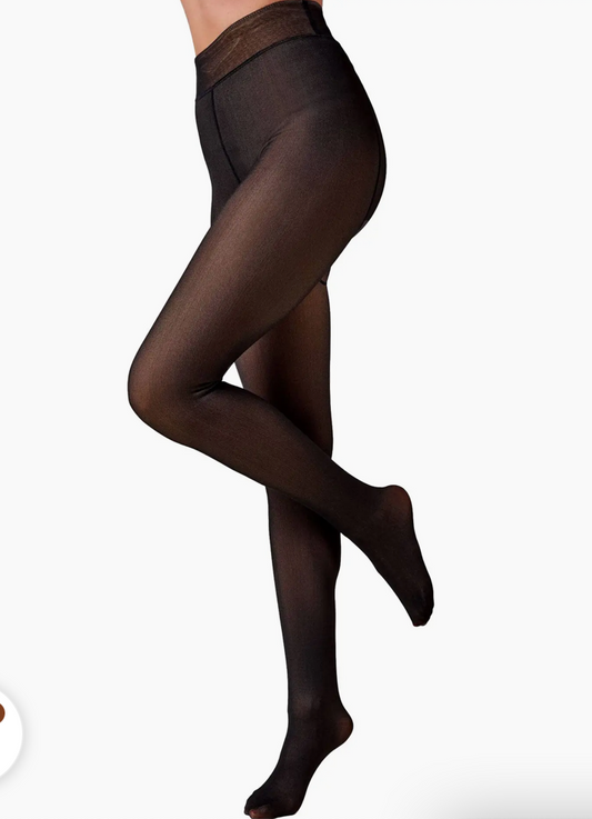 Cap Zone Sheer Fleece Lined Tights