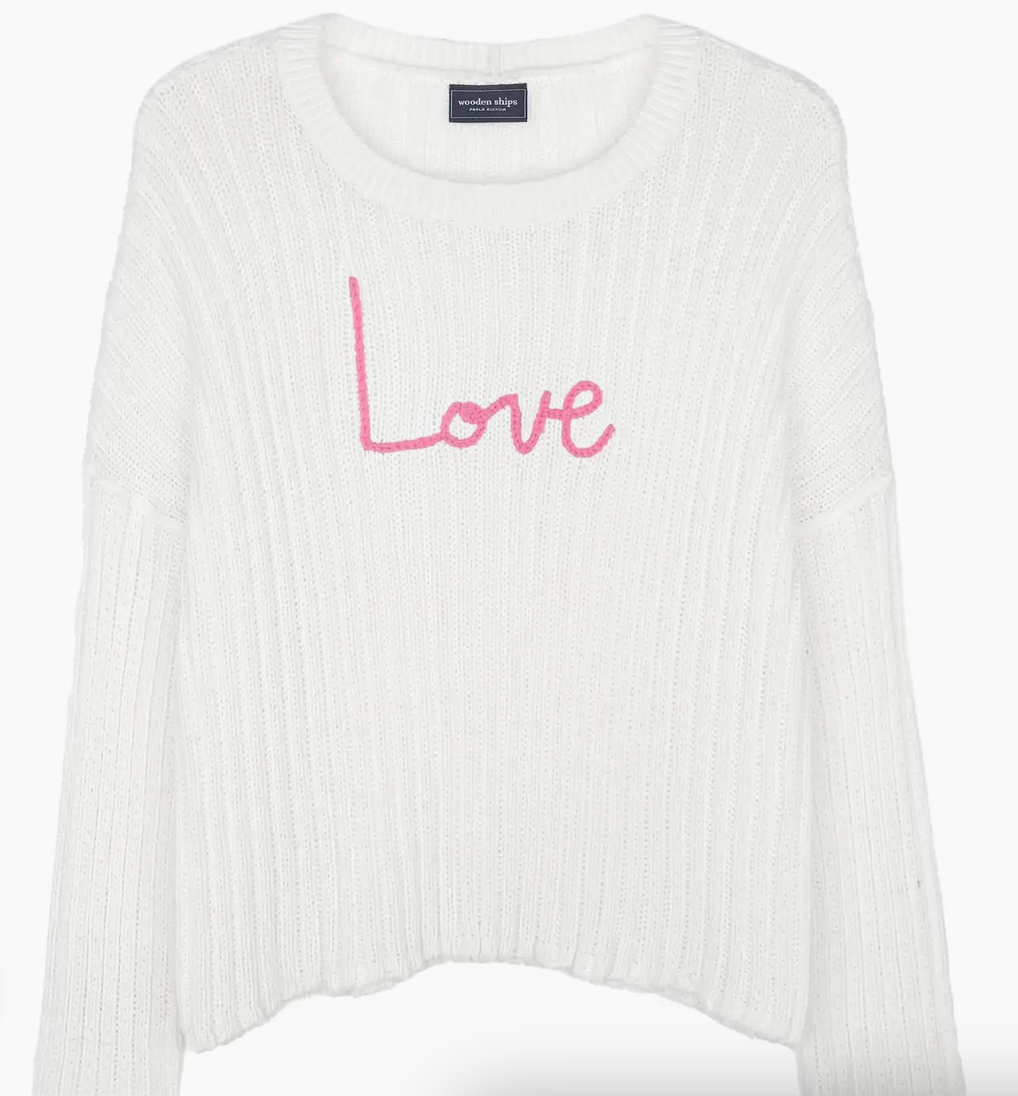 Wooden Ships Ribbed Crew Sweater