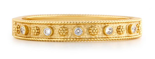 Capucine De Wulf Berry Gem Classic Hinged Bangle