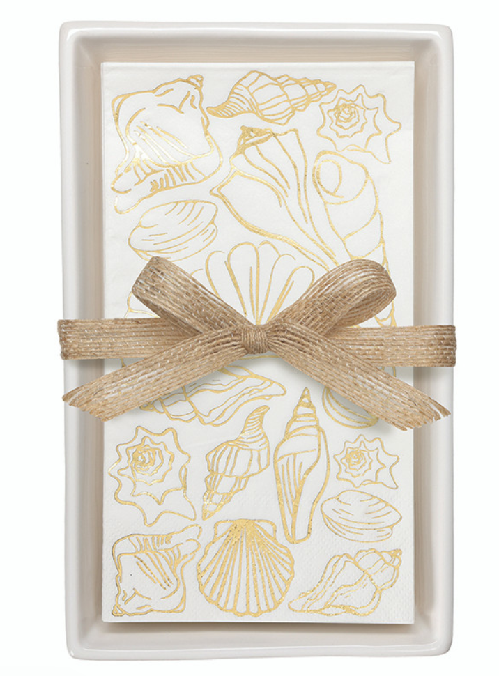 Santa Barbara Design Guest Napkin Ceramic Tray