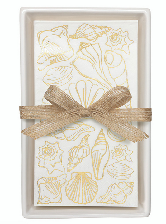 Santa Barbara Design Guest Napkin Ceramic Tray