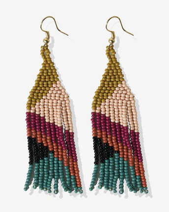 Ink+Alloy Lennon Beaded Fringe Earrings