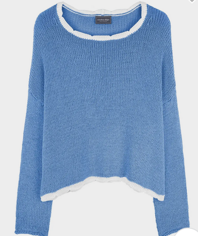 Wooden Ships Kyla Tipped Crew Sweater