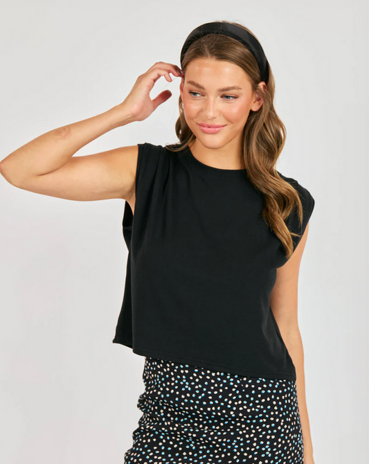 Sadie & Sage Statuesque Shirred Tank