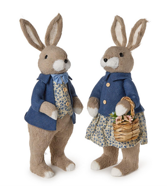 Two's Company Hand Crafted Vintage Easter Bunny
