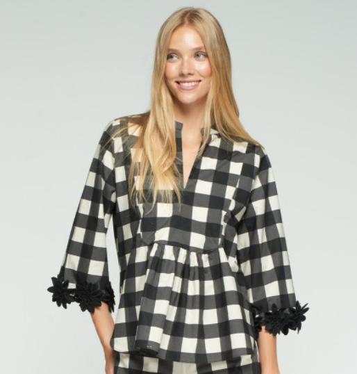 Vilagallo Checked Blouse