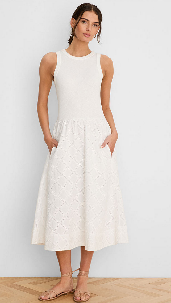 Nic + Zoe Diamond Eyelet Sofia Dress