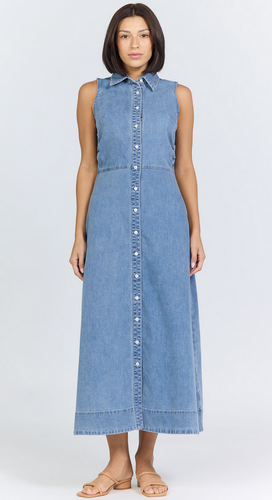 Dear John Luella Denim Midi Dress