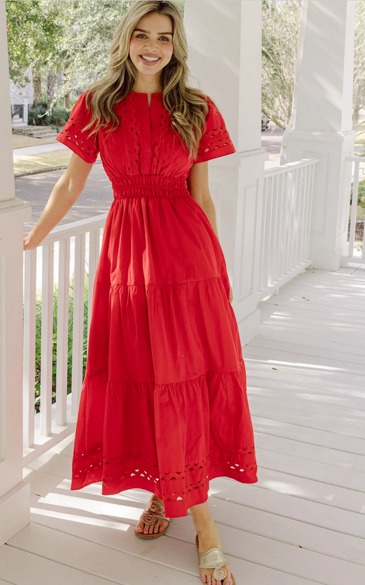 Sail to Sable SS Cinched Waist Maxi