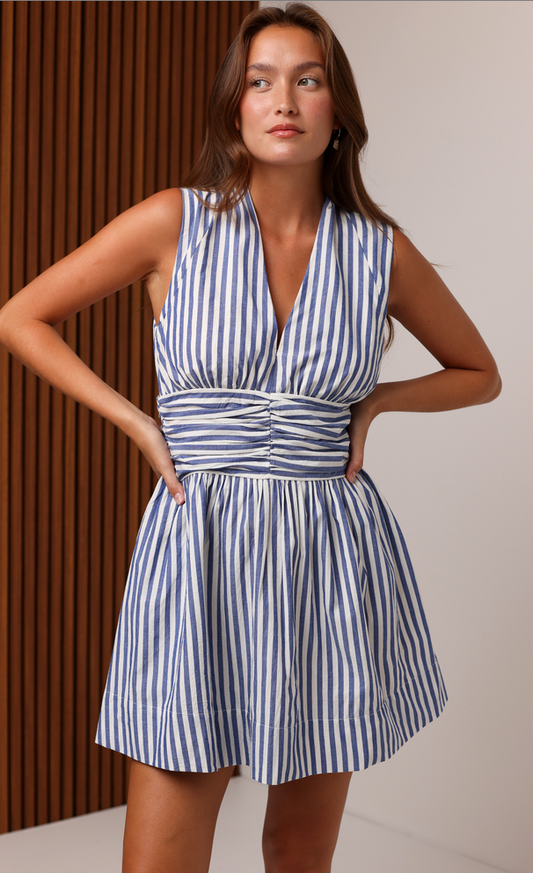 Shore Viva Striped Mini Dress