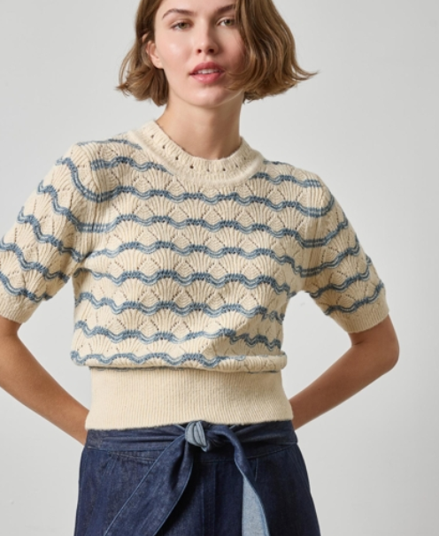 Lilla P Multistitch SS Sweater