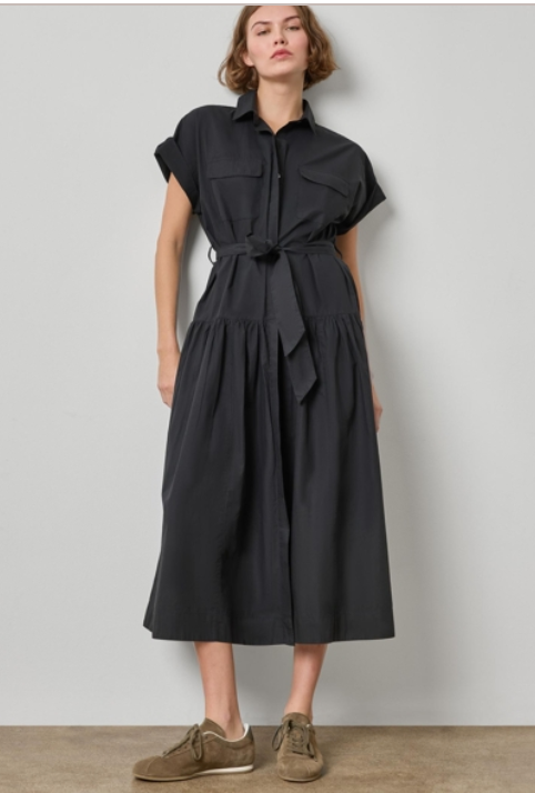 Lilla P Cuffed Sleeve Shirt Dress