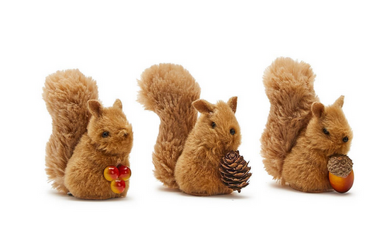 Two's Company Squirrel Clip On Ornament