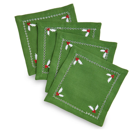 Tag Cotton Coaster Set/4