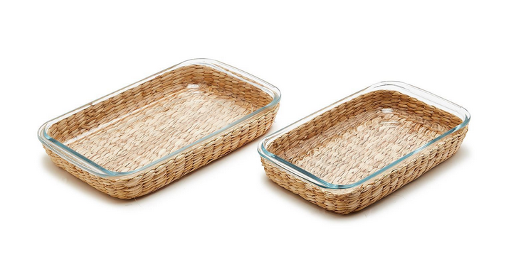 Two's Company Glass Baking Dish Set